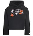 Nike Httetrje - Cropped - Sort m. Blomster