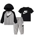 Nike Sweatst - Cardigan/Sweatpants/T-shirt - Carbon Heather