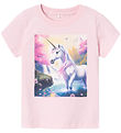 Name It T-Shirt - NmfVotea - Parfait Pink/Unicorn