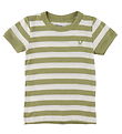 Katvig T-shirt - Grøn/Hvid Stribet