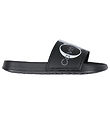 Calvin Klein Badesandaler - Logo Pool Slide - Sort m. Gr/Hvid