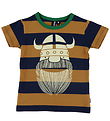 Danef T-Shirt - Danerainbow Ringer - Grey Marine/Golden Honey E