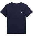 Polo Ralph Lauren T-shirt - Newport Navy m. Hvid