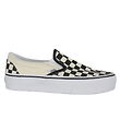 Vans Sko - Classic Slip-On - Checkerboard - Sort/Off White