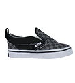 Vans Sko - Slip-On V Checkerboard - Sort/Gr