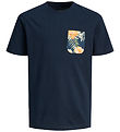 Jack & Jones T-shirt - JjChill - Navy Blazer