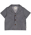 Müsli Skjorte - Poplin Stripe - Balsam Cream/Night Blue