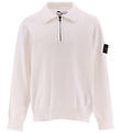 Stone Island Bluse m. Lynls - Strik - Hvid