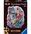Ravensburger Tr Puslespil - 150 Brikker - Wooden Lovely Cat