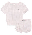 Tommy Hilfiger St - T-shirt/Bloomers - Ruffle Gingham - White/P