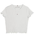 Tommy Hilfiger T-shirt - Essential Rib - Hvid