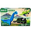 BRIO World Batteridrevet Tog Med Dinosaur m. Lyd og Lys - 5 Dele