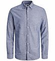 Jack & Jones Skjorte - JjeLinen - Faded Denim