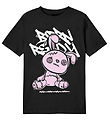 LMTD T-shirt - NlnRabbiti - Black/Pink