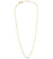 Design Letters Halskæde - Bow Tie - 45 cm - Guld/Lyseblå