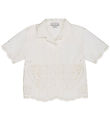 Stella McCartney Kids Skjorte - Ivory m. Hulmnster