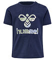Hummel T-shirt - hmlLehn - Blue Nights