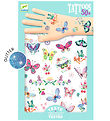 Djeco Tatoveringer - Dream Butterflies - 50+ Tatoveringer