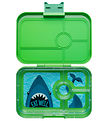 Yumbox Madkasse m. 4 Rum - Bento Tapas - Jurassic Green/Shark