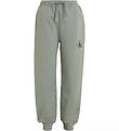 Calvin Klein Sweatpants - Monogram Logo - Meteor Green