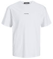 Jack & Jones T-shirt - JorAruba - Bright White m. Strand