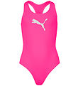 Puma Badedragt - Racerback - UV50+ - Fluo Pink