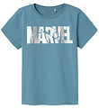 Name It T-Shirt - NkmMango Marvel - Provincial Blue