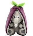 Flipetz Bamse - Velvet The Elephant Eggplant - 15 cm