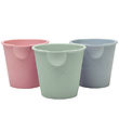 Scrunch Bath Buckets - 3-pak - Sage Green/Dusty Rose/Duck Egg Bl