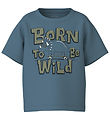 Name It T-shirt - NmmVagno - Provincial Blue/Born To Be Wild