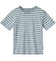 Wheat T-shirt - Fabian - Ashley Blue Stripe