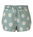 Name It Shorts - NmfVigga - Silt Green/Daisy Flowers