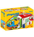 Playmobil 1.2.3 - Skraldebil - 70184 - 9 Dele