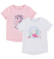 Name It T-shirt - NmfVix - 2 pak - Parfait Pink/Bright White