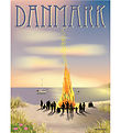 Vissevasse Plakat - 30x40 cm - Danmark - Sankt Hans