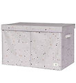 3 Sprouts Opbevaringskasse m. Låg - 63x38x39 cm - Terrazzo/Lyseg