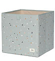3 Sprouts Opbevaringskasse - 33x33x33 cm - Terrazzo/Grøn