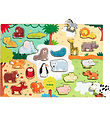 Djeco Puslespil - Træ - 22 Brikker - Puzzlo Animo