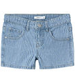 Name It Shorts - NkfRose - Denim Blue m. Striber