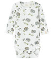 Lil' Atelier Body l/æ - Rib - NbfGavo - Coconut Milk/Blue Flower