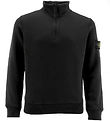 Stone Island Sweatshirt m. Lynlås - Sort