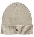 Tommy Hilfiger Hue - Strik - Small Flag - Classic Beige