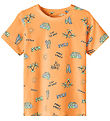 Name It T-shirt - NmmPfasak - Orange Pop