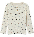 Name It Bluse - Rib - NmmDabu - Peyote Melange m. Køretøjer