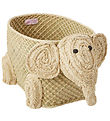 Rice Opbevaringskurv - Raffia/Søgræs - Lille Elefant - Natur