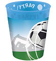 Decorata Party Plastikkopper - 4-pak - 250 ml - Soccer Fans