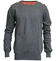 Hound Bluse - Strik - Dark Grey Melange