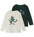 Name It Bluse - NmmVux - 2-pak - Pine Grove/Jet Stream/Tennis Di