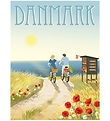 Vissevasse Plakat - 50x70 cm - Danmark - Sommerliv