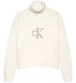 Calvin Klein Bluse - Strik - Monologo Rollneck - Ivory